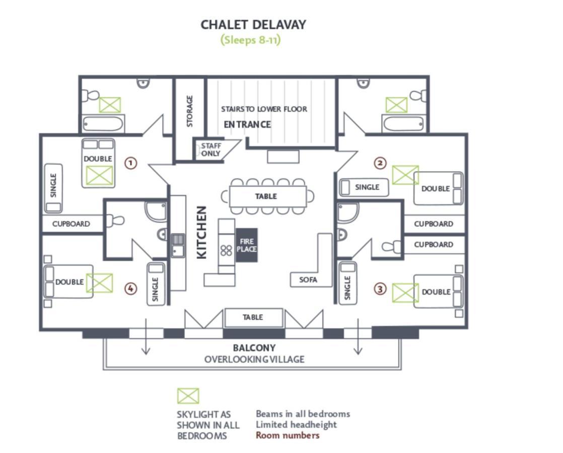 Residences Delavay Les Pistes เลส์เฌต์ ภายนอก รูปภาพ